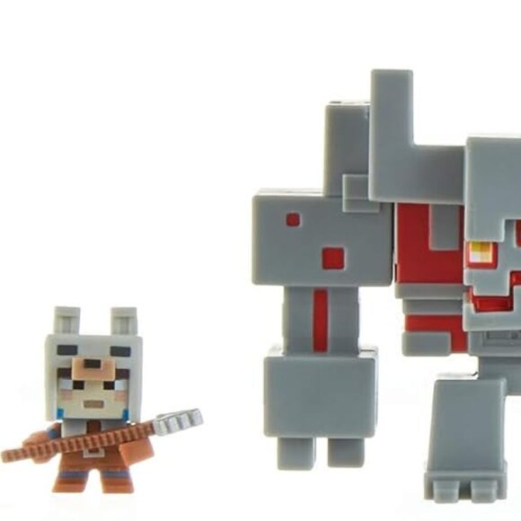 3/$55❤️ Mattel Minecraft Dungeons Mini Battle Box Redstone Monstrosity Mangle - Picture 4 of 16